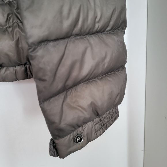 Moncler Stone-Grey Line Puffer Down Jacket - Picture 6 of 14